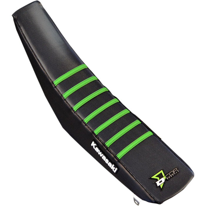 D'COR VISUALS 0821-3159 30-20-472 Seat Cover black/green - kx250/450 '19-'25