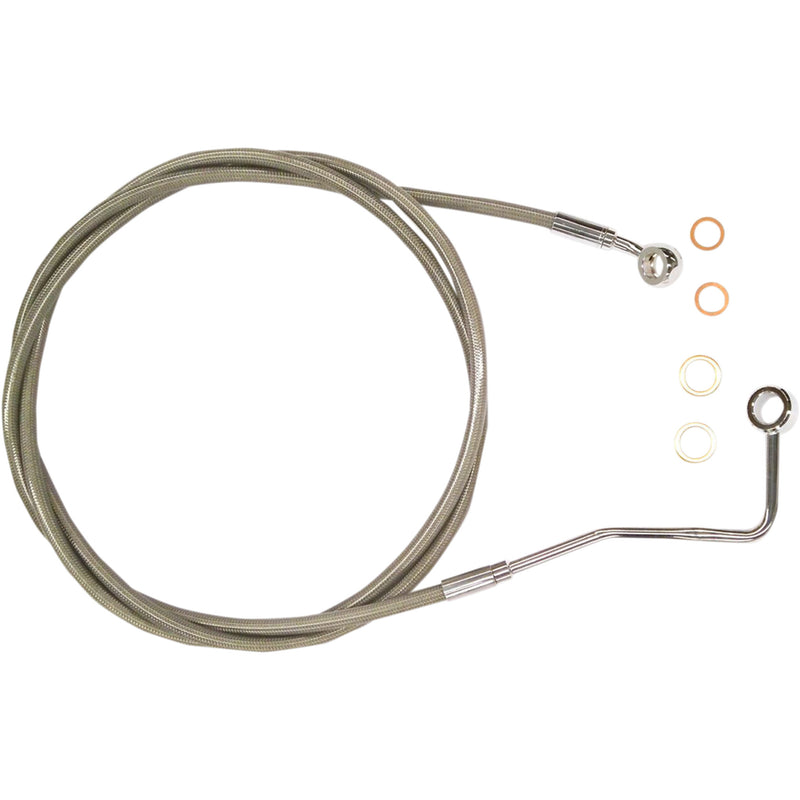 Magnum Shielding XR Stainless Upper Brake Line Upper Steel - SSC1401-68 For Harley Touring 2014-2024