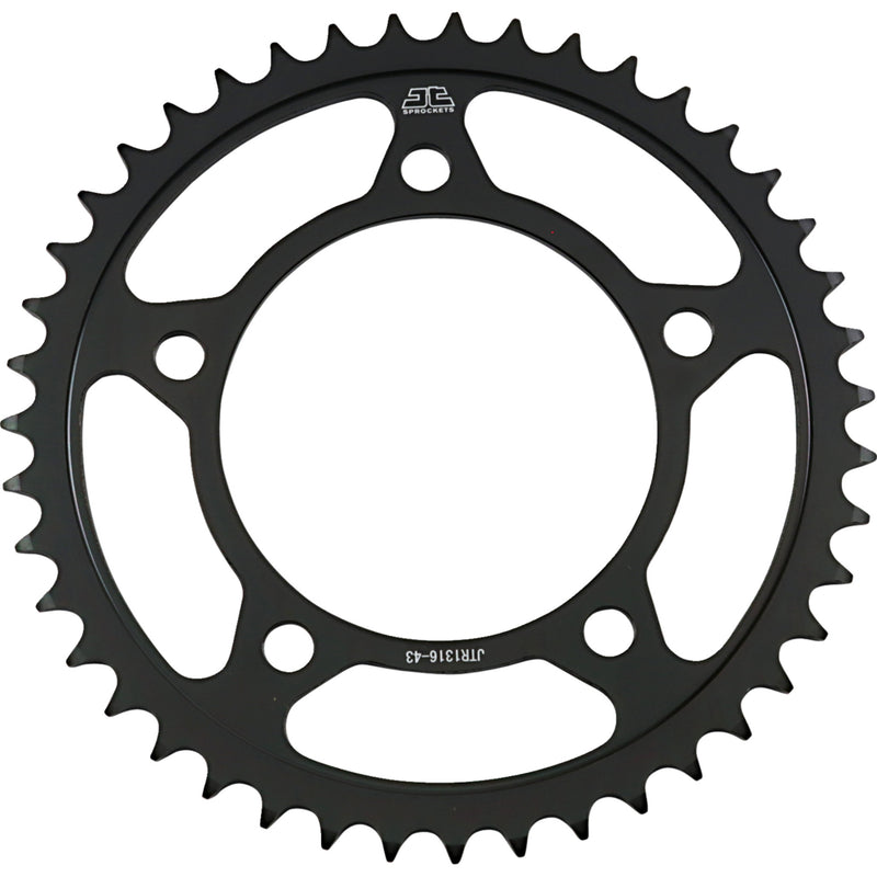 JT SPROCKETS 1210-2427 JTR1316.43 Steel Rear Sprocket Rear Sprocket - 43-Tooth - Honda