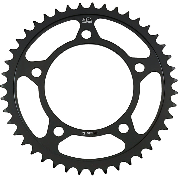 JT SPROCKETS 1210-2427 JTR1316.43 Steel Rear Sprocket Rear Sprocket - 43-Tooth - Honda
