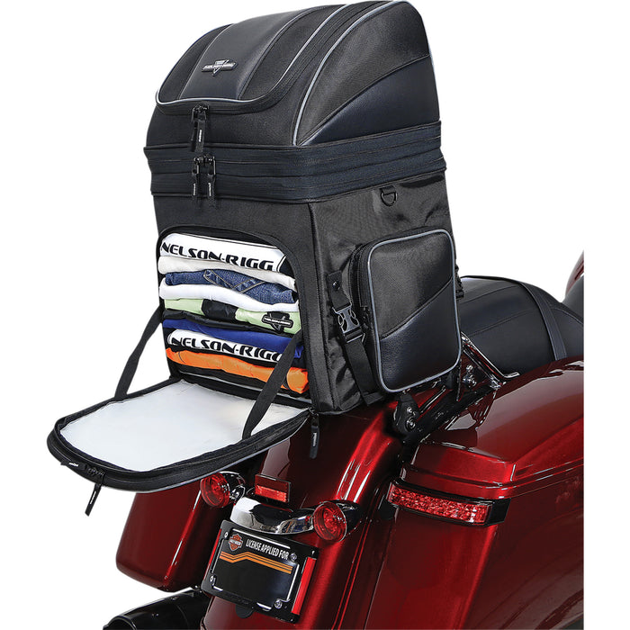 NELSON RIGG 3515-0193 NR-230 Route 1 Destination/Getaway Backrest Bag Destination Backrest Rack Bag - Black