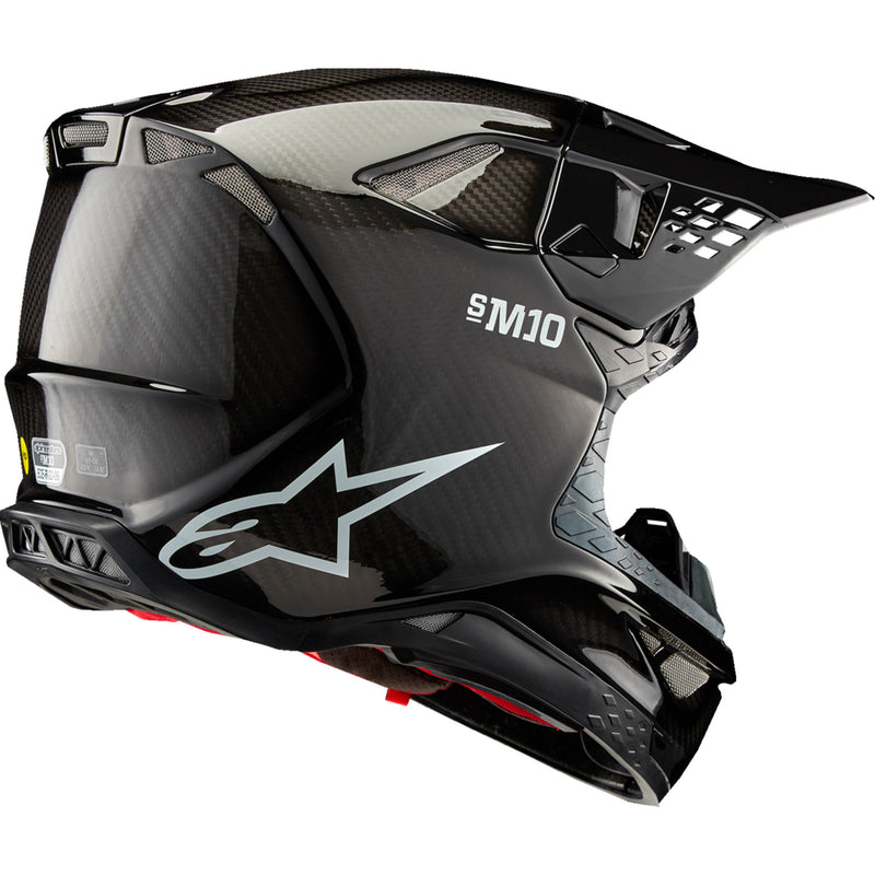 ALPINESTARS Supertech M10 Solid MIPS® Helmet - Gloss Black Carbon