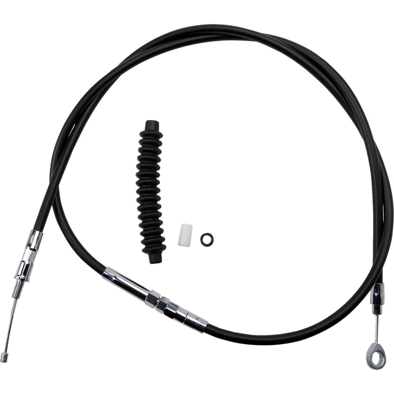 Drag Specialties High-Efficiency Black Vinyl Clutch Cable /16" For Harley Electra Glide / Softail / Tour 1987-2006