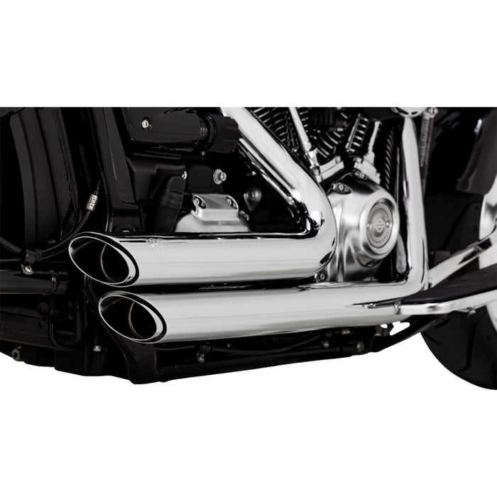 VANCE & HINES 1800-2594 17335 Shortshots Staggered Exhaust System - Chrome
