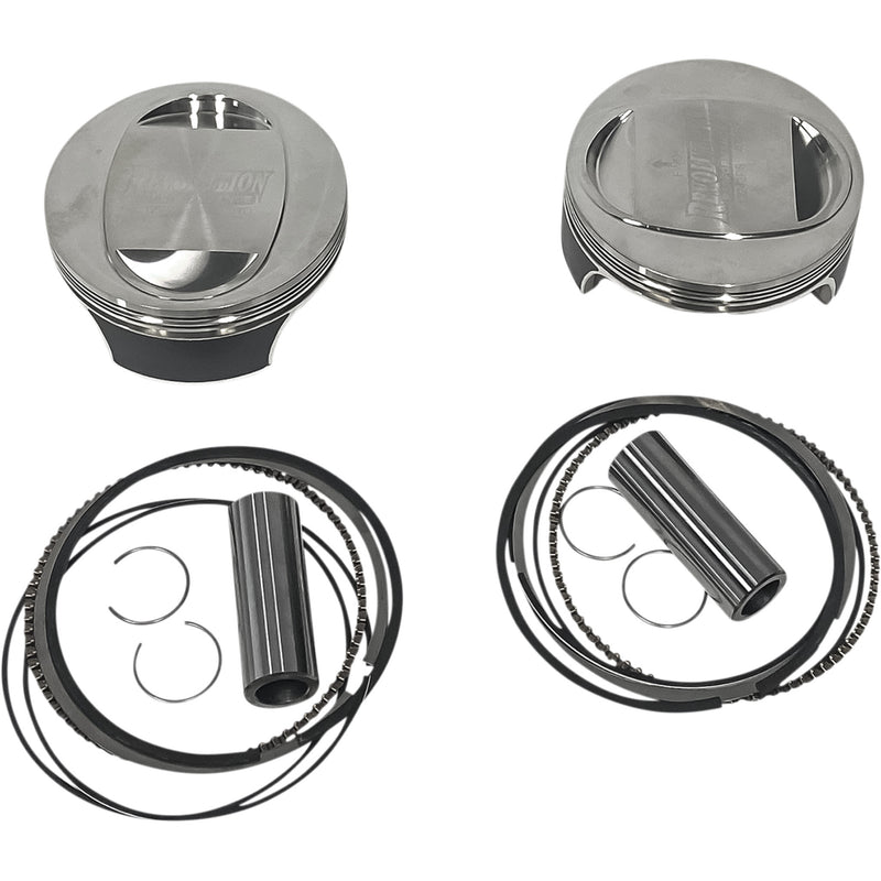 Revolution Performance, LLC Piston Kit For Revolution Cylinder Kit Domed For 117" Monster Big Bore - RP301-119WD For Harley Motorcycles 1999-2017