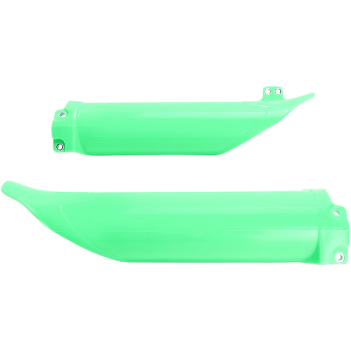 UFO 0412-0379 KA04701-AFLU Kawasaki Fork Tube Protectors Fork Tube Protectors - Flo Green - KXF250/450
