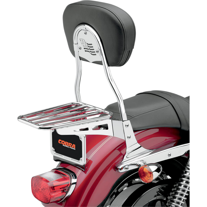 Cobra Luggage Rack - 02-3500 For Honda Motorcycles 1987-2016 | Yamaha XV1600A / 1600 / XV1700A / V-Star 950 1999-2016 | Kawasaki 800 Vulcan 1995-2005