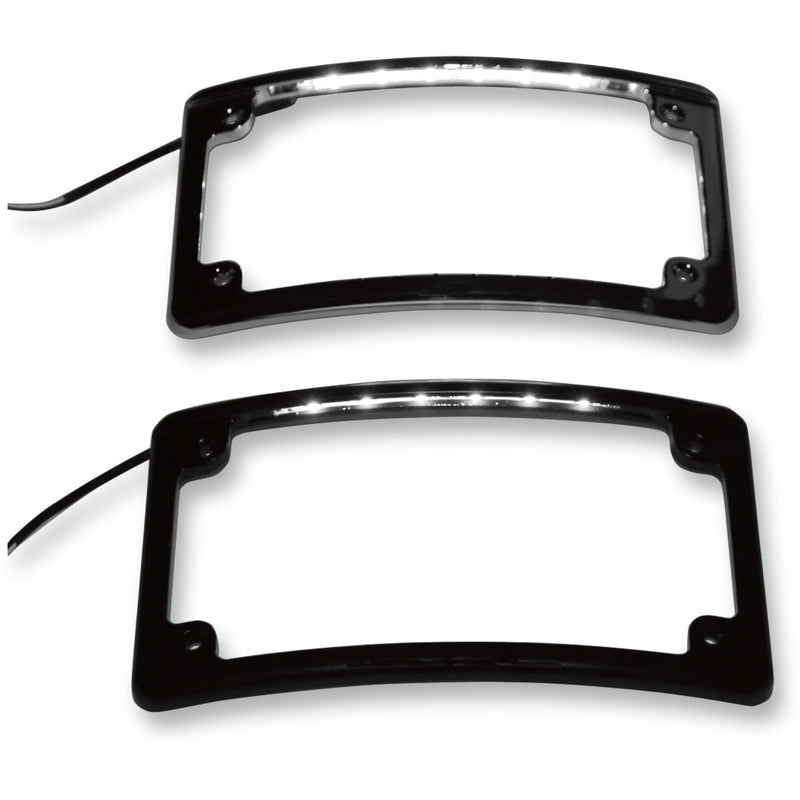 CUSTOM DYNAMICS 2030-0631 LPF-RAD-C-LP LED License Plate Frame chrome