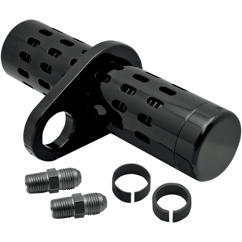 PRO-ONE PERF.MFG. 0713-0073 201050B Oil Cooler Kit — For 1"- 1-1/4" Frame Tubing Oil Cooler Kit - No Gauge - Black - 1" - 1-1/4"