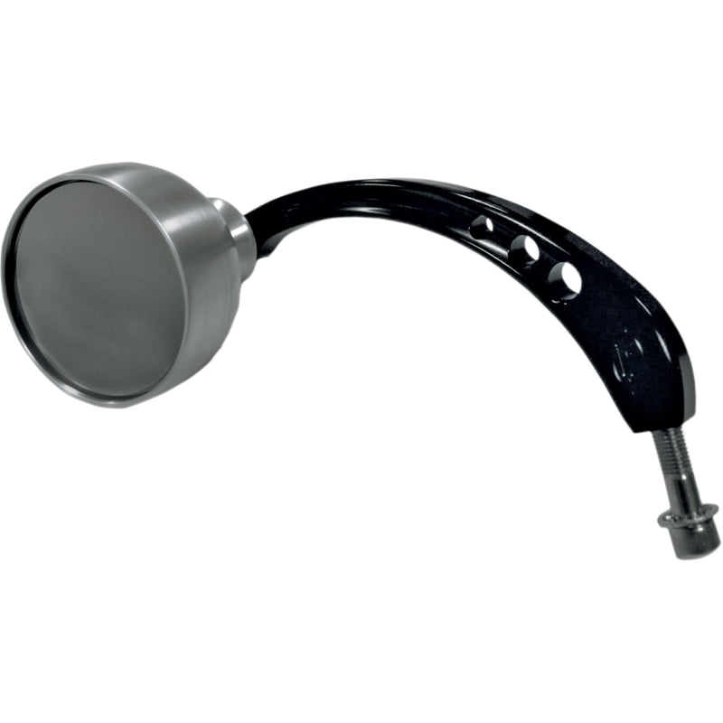Joker Machine Beer Schooner Mirror Side View Round Black Silver Left - 03-021L
