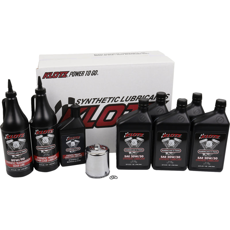 Klotz Oil Oil Change Kit - KH-108 For Harley Motorcycles 1999-2026
