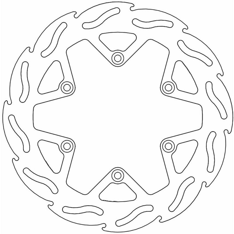 Moto-Master Flame Brake Rotor - 110264-PU Kawasaki Dirt Bikes 1990-2000