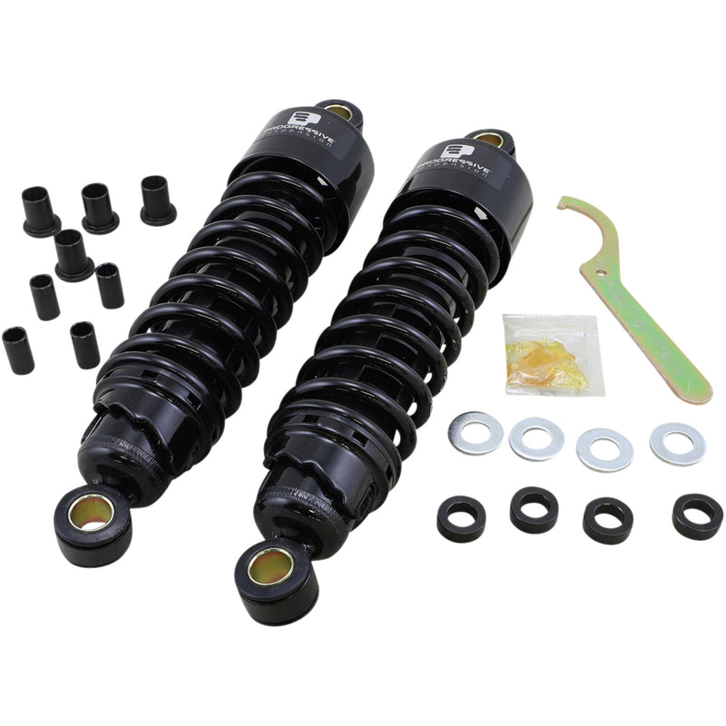 Progressive Suspension 412 Series Without Covers Shock Absorber - 412-4074B For Harley Motorcycles 2006-2026
