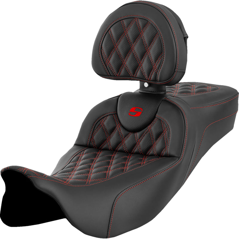Saddlemen Roadsofa™ Seat - 808-07B-184B4 For Harley Touring 2008-2025