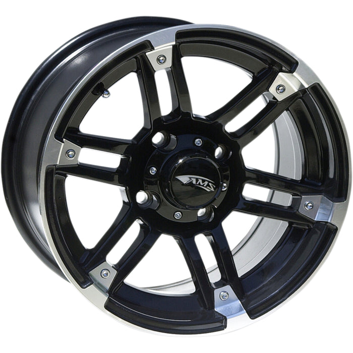 AMS 0230-0909 5701-031AB Roll’n 104 Wheel Wheel - Roll'n 104 - Front/Rear - Machined Black - 15x7 - 4/137 - 5+2
