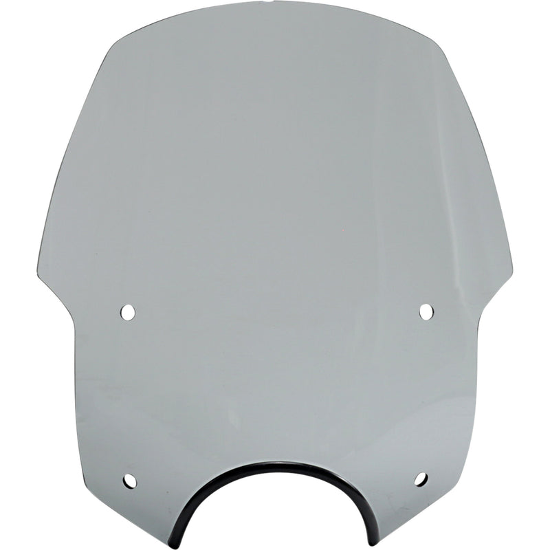 MEMPHIS SHADES 2313-0286 MEP56112 Alley Cat Sportshield Alley Cat Windshield - 7" Headlight Cut Out - Black Smoke
