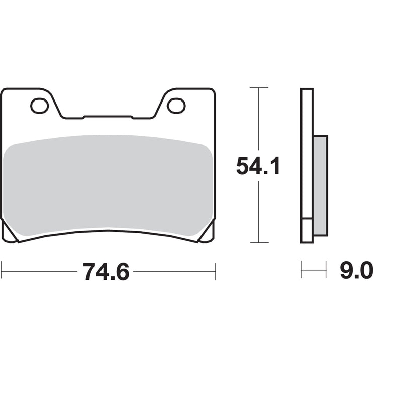SBS 1721-1530 645HF HF Street Ceramic Organic Brake Pads HF Brake Pads - FZR 1000