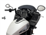 Tab Performance Indian Folsom Prison Series Handlebars Black Black, Plus 8 - FOLSOM-BARS-INDIAN-BLACK-PLUS-8 For Indian 2018-2024