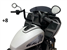 Tab Performance Indian Folsom Prison Series Handlebars Black Black, Plus 8 - FOLSOM-BARS-INDIAN-BLACK-PLUS-8 For Indian 2018-2024