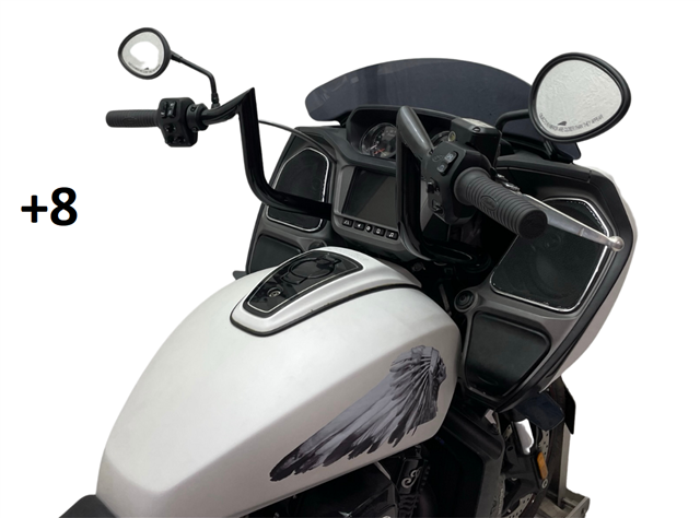 Tab Performance Indian Folsom Prison Series Handlebars Black Black, Plus 6 - FOLSOM-BARS-INDIAN-BLACK-PLUS-6 For Indian 2018-2024