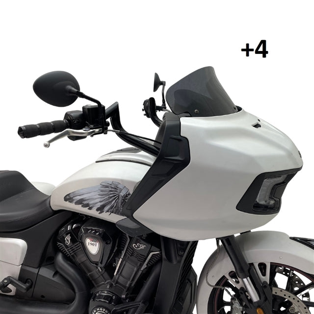 Tab Performance Indian Folsom Prison Series Handlebars Black Black, Plus 6 - FOLSOM-BARS-INDIAN-BLACK-PLUS-6 For Indian 2018-2024