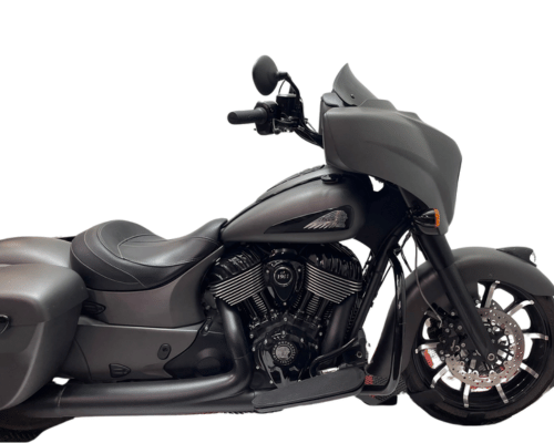 Tab Performance Folsom Prison Reduced Reach Handlebars Indian Chrome, Plus 4 - 215-1042 For Indian 2018-2024