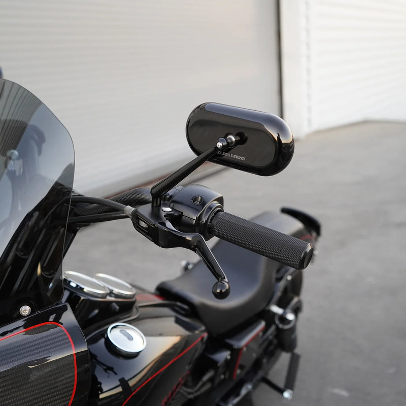 ARLEN NESS 0640-1332 13-170 Oval Mirror - Black - Left