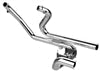 Tab Performance 4.5" B.A.M. Stick Slip-On Mufflers Black 4.5" Chrome Slash Cut Tip, Non-Baffled ( - 121-2296-C-NB For Harley Touring 1995-2016