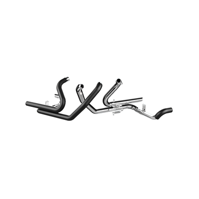 Tab Performance 2-Into-2 Touring Exhaust Headers Black - 123-2200 For Harley Touring 2009-2016