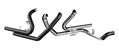 Tab Performance 2-Into-2 Touring Exhaust Headers Black - H-D-TOURING-BLACK-HEAD-PIPES-BLACK For Harley Touring 2009-2016