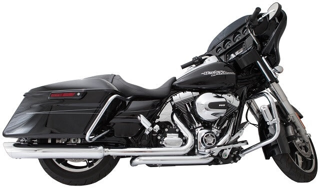 Tab Performance 2-into-2 Touring Exhaust Headers | 2009-2016 - Chrome H-D-TOURING-BLACK-HEAD-PIPES-CHROME
