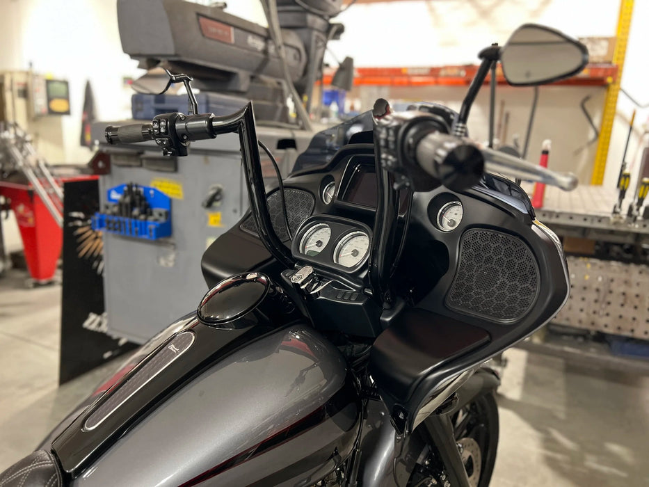 VILLAIN Road Glide Handle Bars Black & Chrome