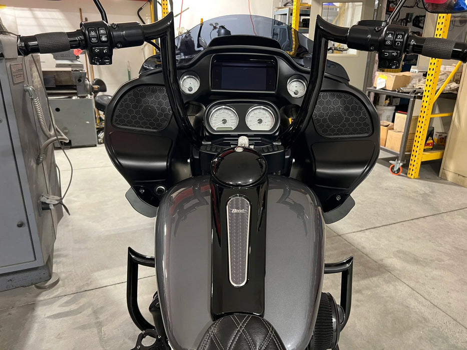 VILLAIN Road Glide Handle Bars Black & Chrome
