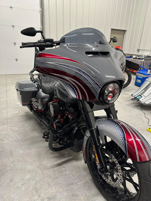 VILLAIN Street Glide Handle Bars Black & Chrome