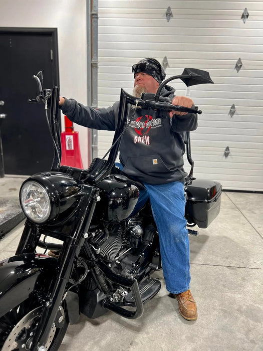 VILLAIN Road King Handle Bars Black & Chrome