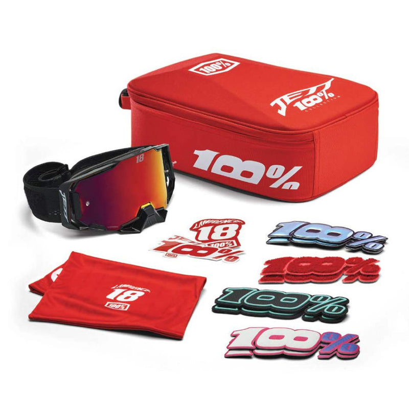 100% Jettpak Armega Hiper LE Goggles 5623-2112-00 50003-00019 - Black/red
