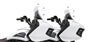 Tab Performance Indian PowerPlus 2-1 Muffler | Chrome - Chrome Straight Tips, 2.5" Louvered Baffles, Include Bracket 211-1221-C2-2.5-INCLUDE-BRACKET