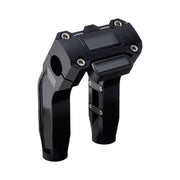 OG Black 6.5 inch Pull Back Risers with Black Digital Gauge Cut Out Top Clamp