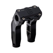 OG Black 6.5 inch Pull Back Risers with Black Standard Top Clamp