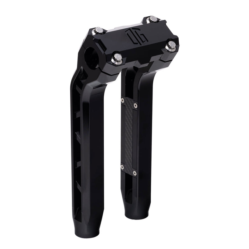 OG Black Performance 10.5 inch Pull Back Riser Legs Standard Top Clamp Black