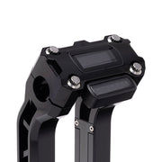 OG Black Performance Digital Gauge Top Clamp on OG Black Performance Riser Legs