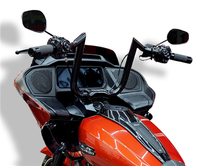 Tab Performance Folsom Prison Handlebars | '24 & Up Road Glide - Chrome, 11" RG-FOLSOM-BARS-24-CHROME-11