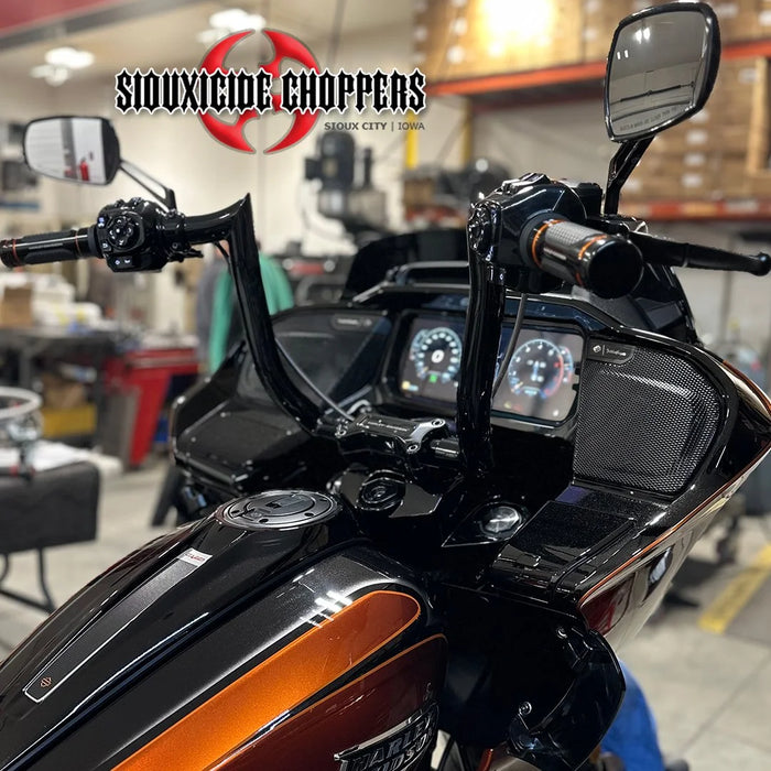 VILLAIN Road Glide Handle Bars Black & Chrome