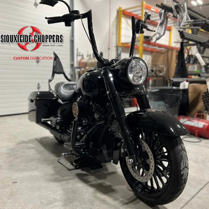 VILLAIN Road King Handle Bars Black & Chrome