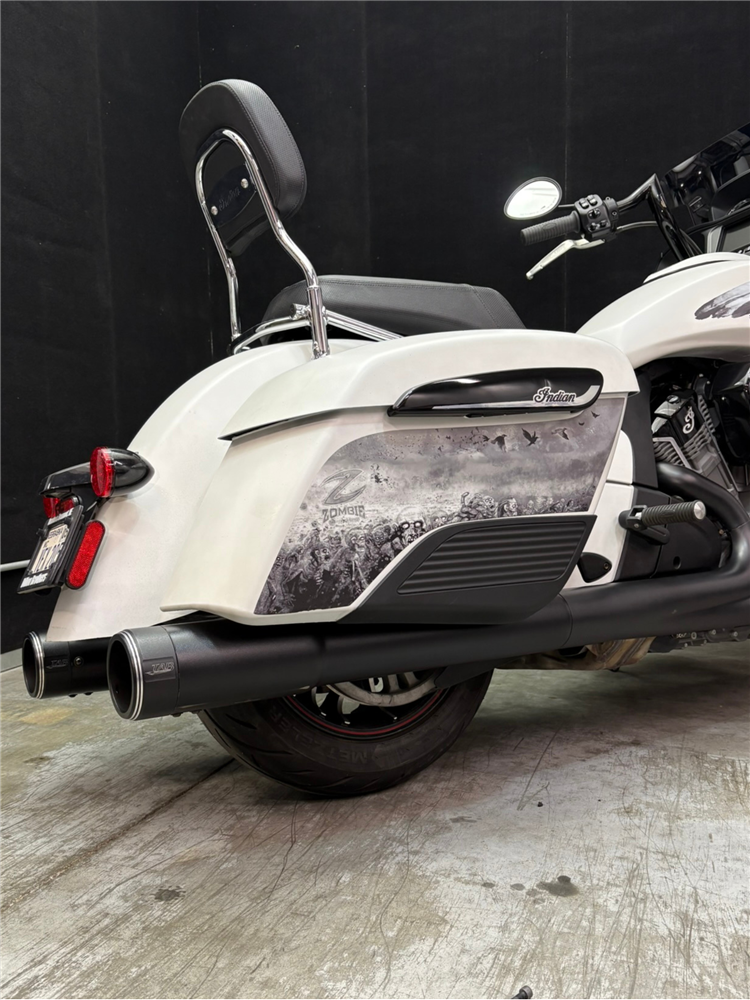 Tab Performance Redline Performance 4.5" Slip-On Indian Chrome - REDLINE-PERFORMANCE-SLIPON-IND-CHROME For Indian 2014-2024