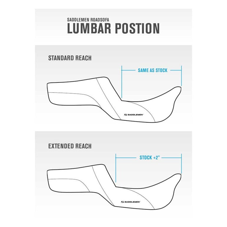 Saddlemen Roadsofa Heated Extended Reach Seat 808-07B-188HCT