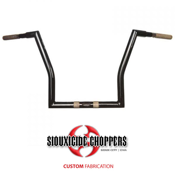 Siouxicide Choppers Road Glide Handlebars 14 In, 1 1/4 In, Chrome For Harley Road Glide 1998-2007