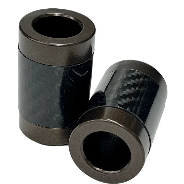 SBC Performance End Caps (Set of 2) — Carbon Fiber - Weaved / Bronze