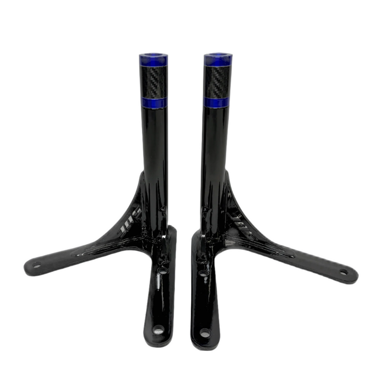 SBC Performance Harley-Davidson Bag Guards (Set) - 2018 - 2026 Softails — Black / Billet Aluminum / Black