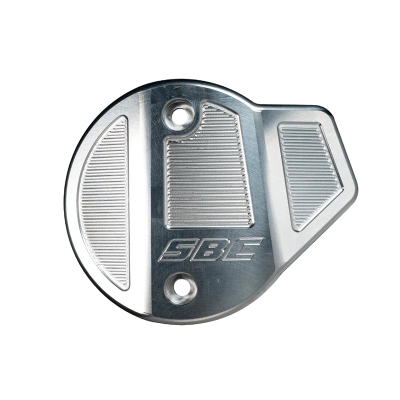 SBC Performance Harley-Davidson Engine Timer Cover - 2023.5 - 2026 Baggers — Aluminum/Raw